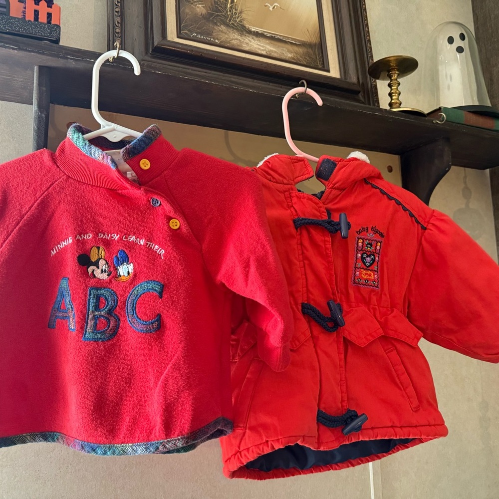 Disney Kids Red and Blue Puffer Jacket